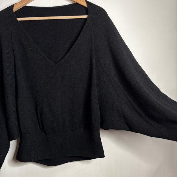 LAFAYETTE 148 Cashmere Convertible Blouson Pullover In Black XL NWT - Picture 7 of 16
